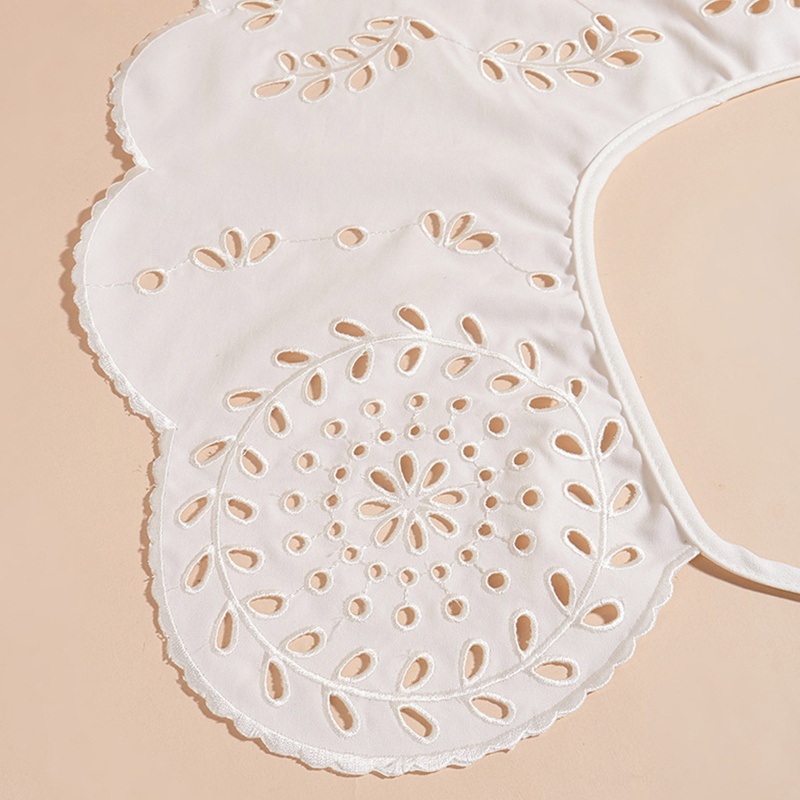 Khăn Choàng Cổ Có Thể Tháo Rời Thêu Họa Tiết Hoa Lá Xinh Xắn Cho Nữ