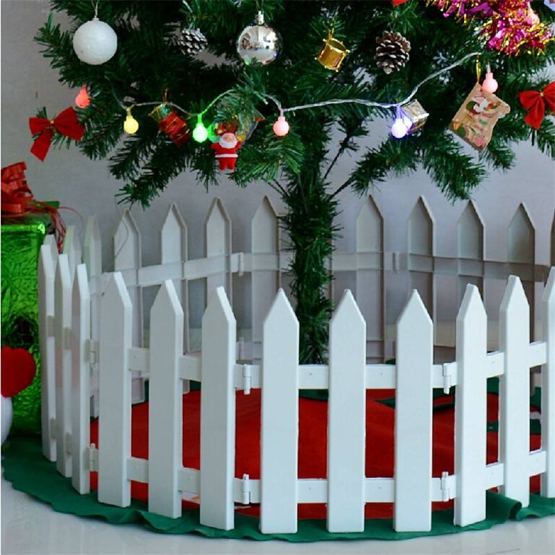 Hàng rào lắp ghép cao 20cm trang trí cây thông Noel, cây đào, sân vườn