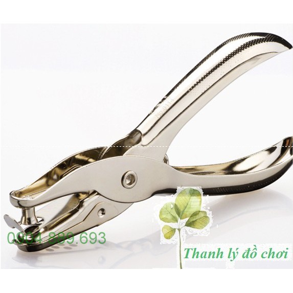 Kìm bấm lỗ giấy, bấm 1 lỗ đơn làm thẻ học, giáo cụ dạy trẻ