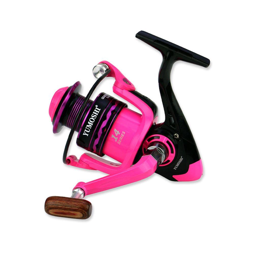 Máy Câu Cá Kim Loại Tay Cầm Gỗ Je2000