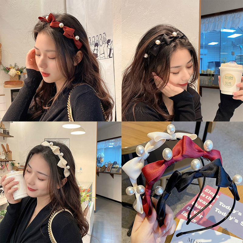 Cài Tóc Đính Ngọc Trai Nhân Tạo Phong Cách Hàn Quốc Thời Trang Dễ Thương