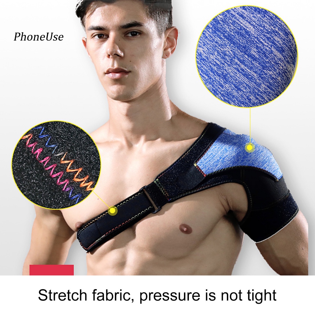 Đai Đeo Vai Trái / Phải Bằng PU Hỗ Trợ Giảm Đau Khớp Vai Có Thể Tháo Rời Cho Người Lớn