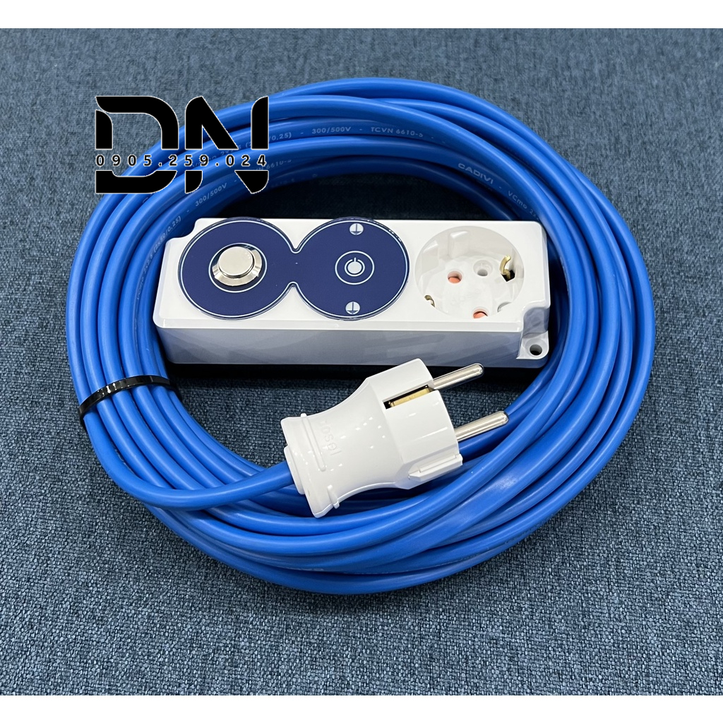 (10 Mét) Ổ Cắm Điện Tiếp Địa Cho Sạc VinFast E34 - VF8 Sạc Tại Nhà - Ổ cắm điện tiếp đất
