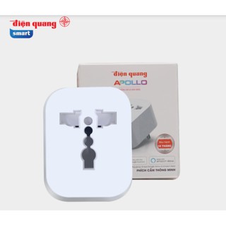 Phích Cắm Thông Minh Điện Quang Apollo ĐQ SP1.1 01 WiFi (Kiểu 1 lỗ, sử dụng WiFi)