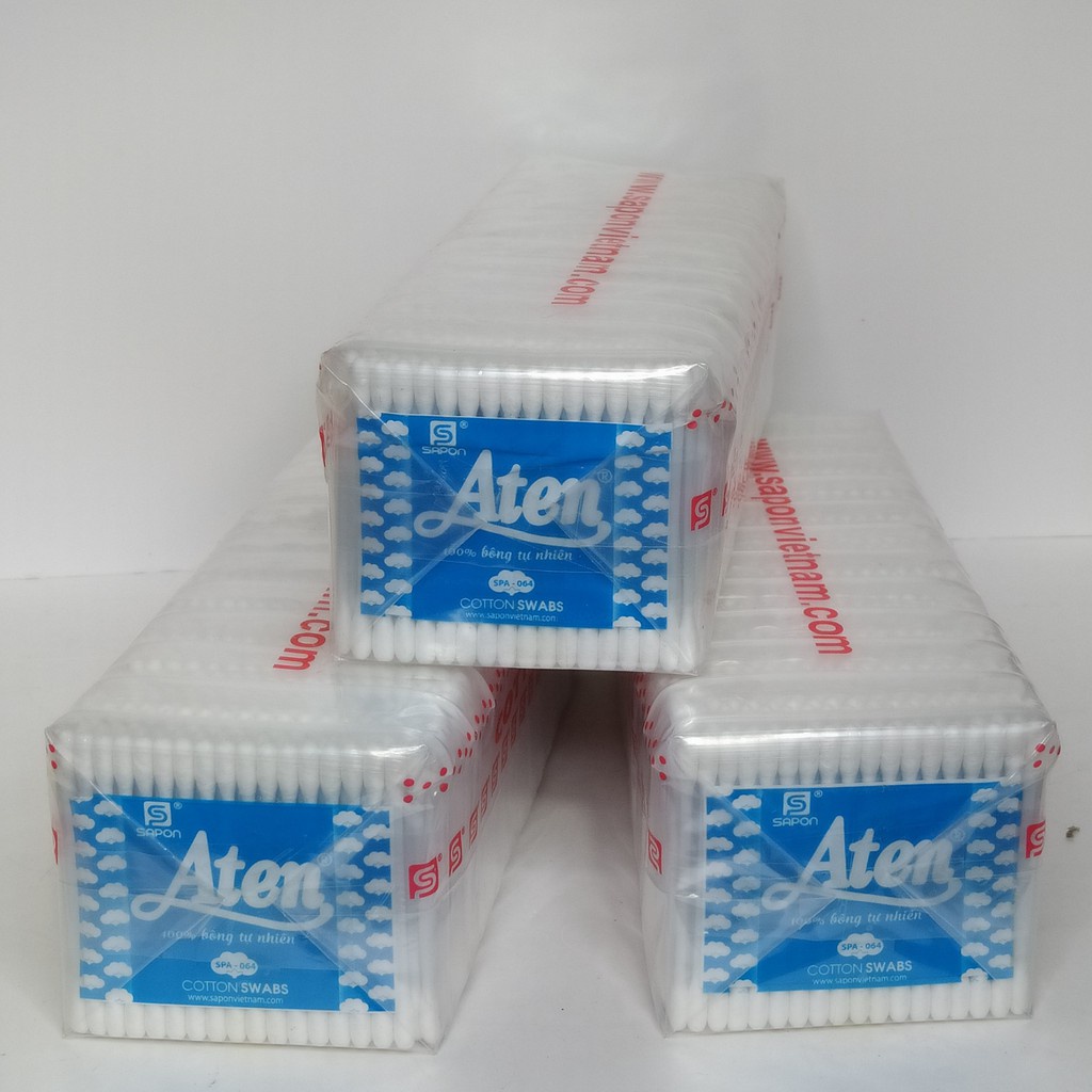 Tăm Bông Aten Kháng Khuẩn Người Lớn Vệ Sinh Tai Mũi