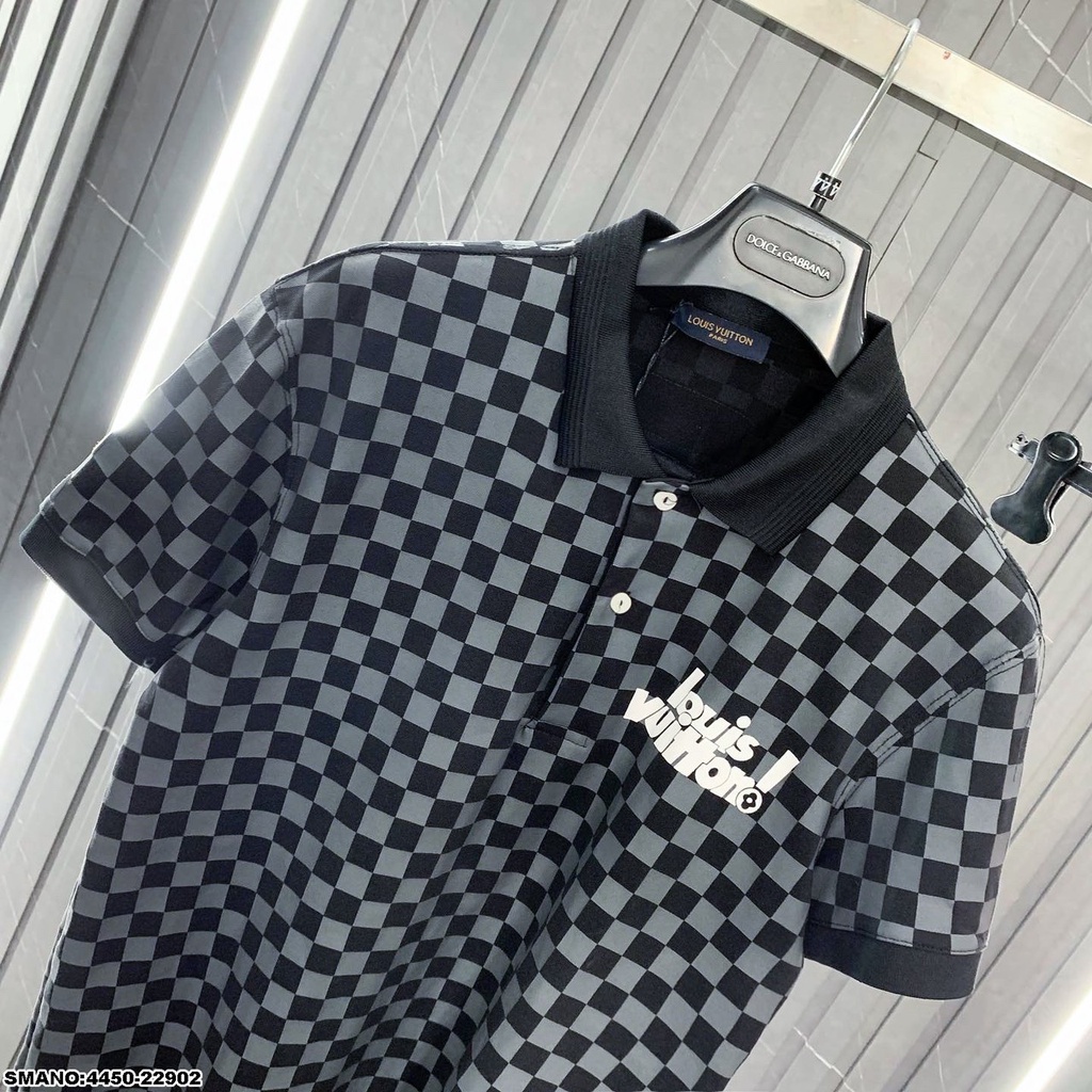Áo polo nam LV hàng cao cấp , áo thun nam chất cotton  form chuẩn dáng