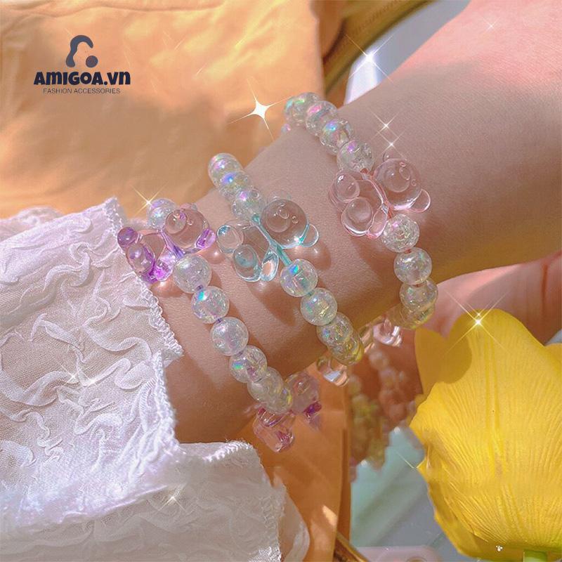 ✨✨Dây buộc tóc trang trí họa tiết gấu đáng yêu nữ tính