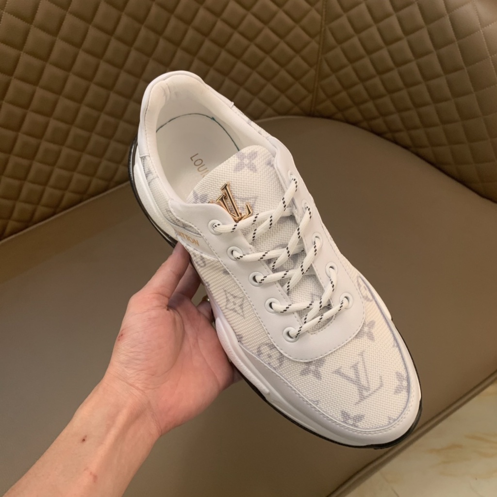 Giày thể thao nam da thật Louis Vuitton LV với chất liệu cao cấp cực êm chân