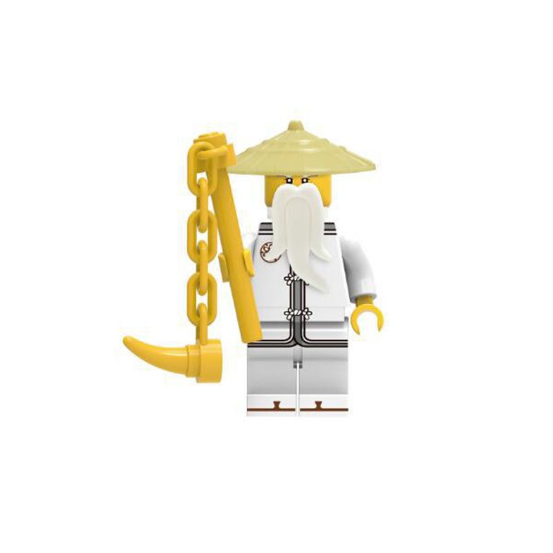 8Pcs/set Ninjago Movie Minifigures Kai Zane Lloyd Jay Master Wu Lego Compatible Ninja Building Blocks Toys Gifts