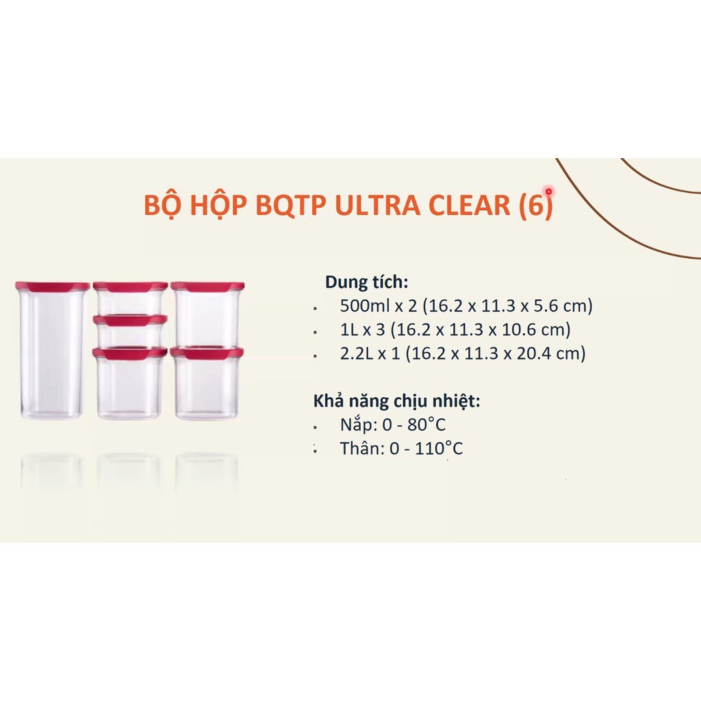 Bộ hộp Ultra Clear  - Tupperware