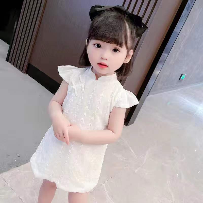 Đầm Sườn Xám Qipao Phong Cách Trung Quốc Cho Bé Gái