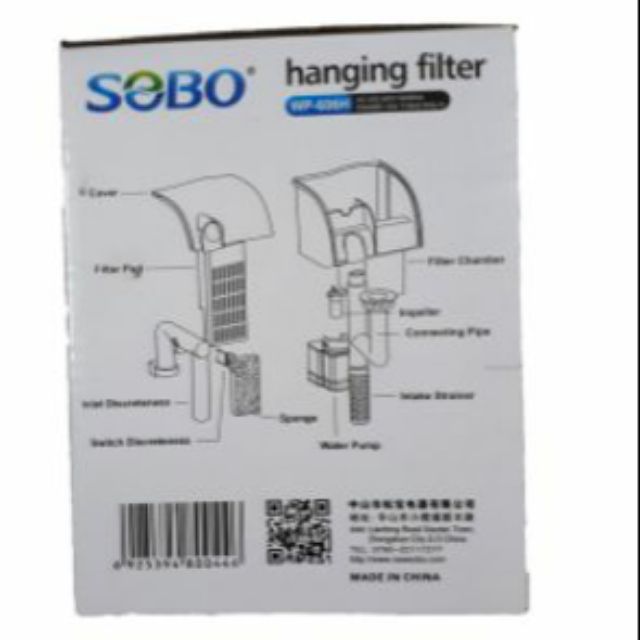 Máy Sobo Lọc Thác Hồ Cá Sobo WP-606H - Bộ Lọc Treo Dành Cho Bể Cá