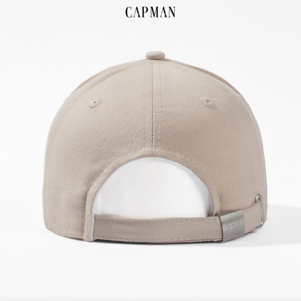 Mũ lưỡi trai CAPMAN chính hãng full box, nón kết nam snapback CM03 màu kem Xịn *