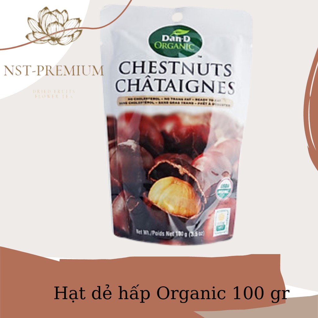 Hạt dẻ hấp chesnut organic 100GR DAN.D PAK hấp sẳn ăn liền