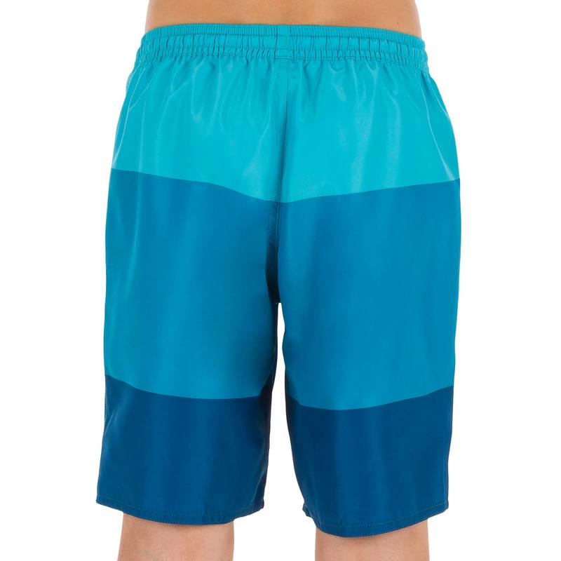 Quần short lướt ván ngang đùi Decathlon OLAIAN 100 cho thiếu niên màu xanh dương size 12 Tuổi