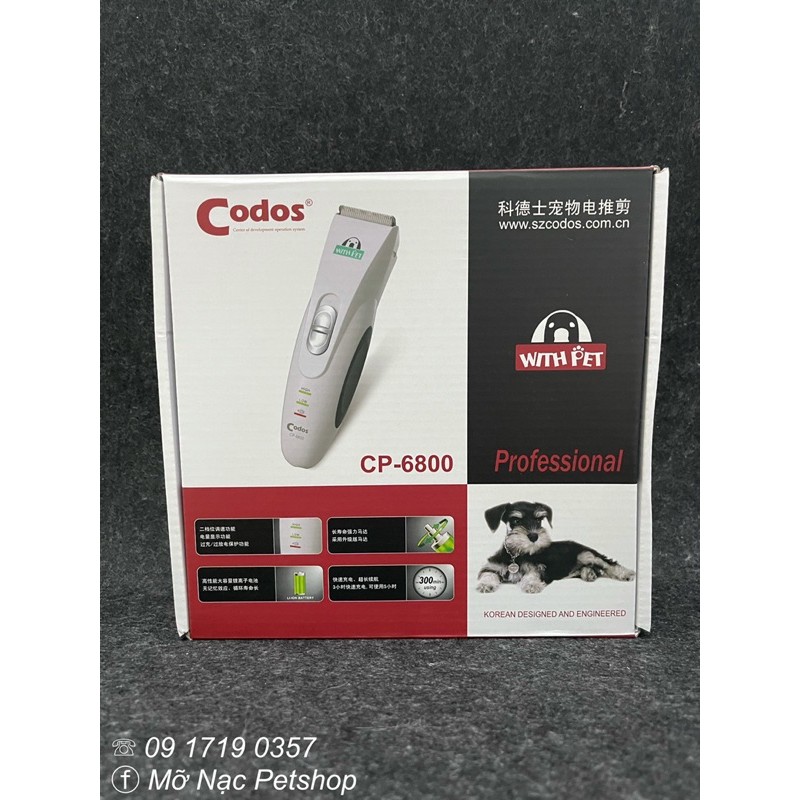 TÔNG ĐƠ CODOS 6800 DÀNH CHO CHÓ MÈO