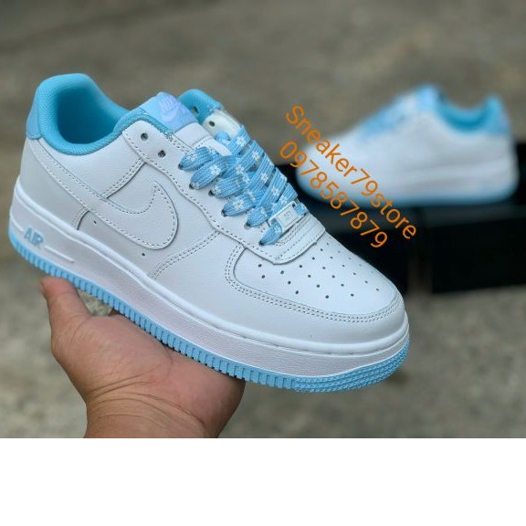 Giày Nike Air Force 1 Low White Hydrogen Blue - CD6915-103 Nữ (20) [Chính Hãng - FullBox]