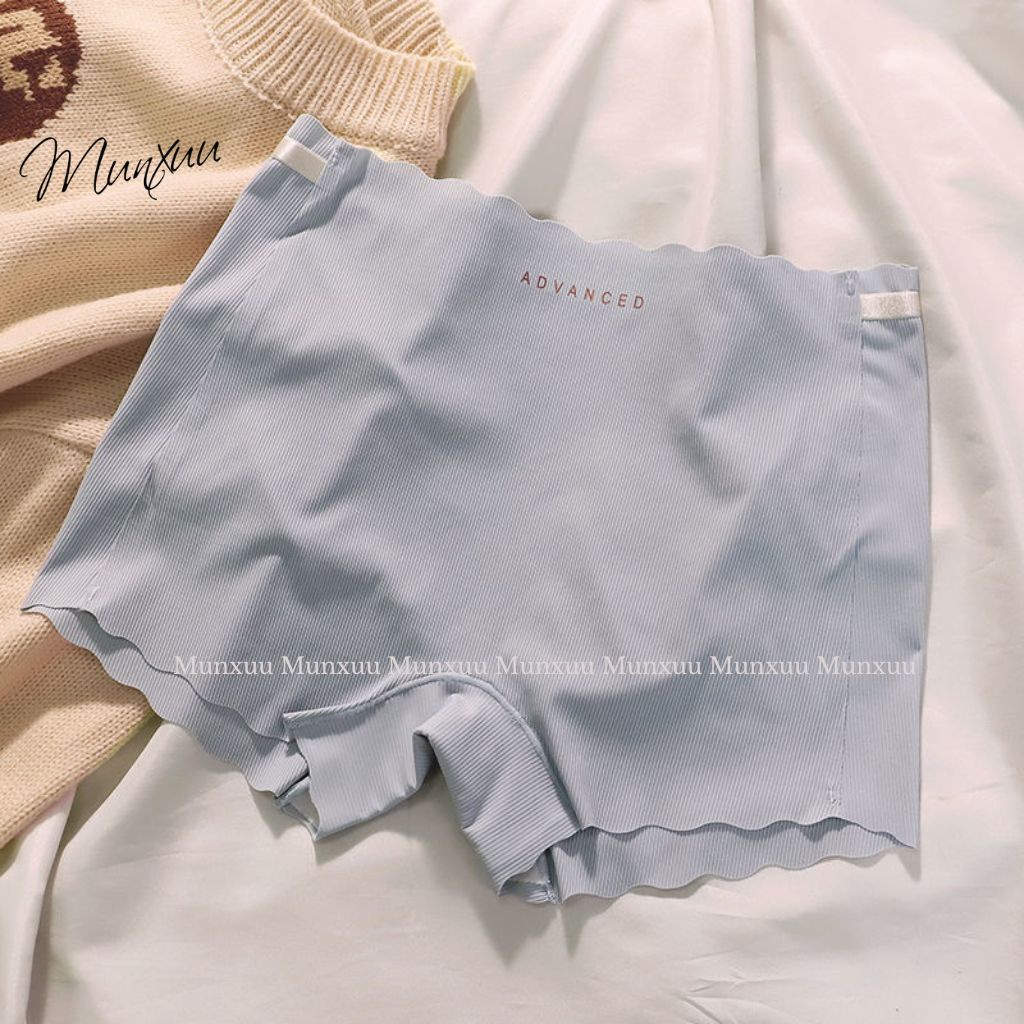 Quần mặc váy MUNXUU vải cotton gân tăm co dãn, không viền không đường may chống lộ - QV06