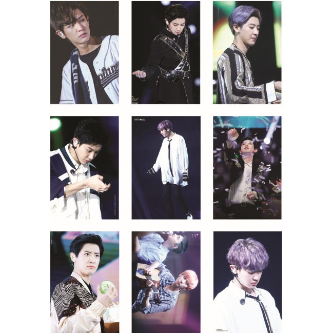 Lomo card 99 ảnh thành viên EXO - CHANYEOL on stage