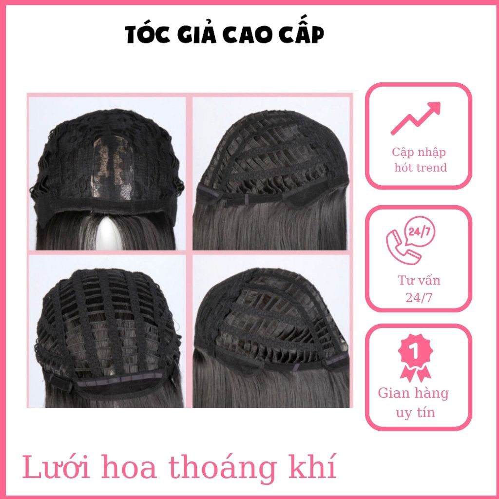 Tóc giả cả đầu xoăn dợn tự nhiên FREESHIP❤️ mã 2069