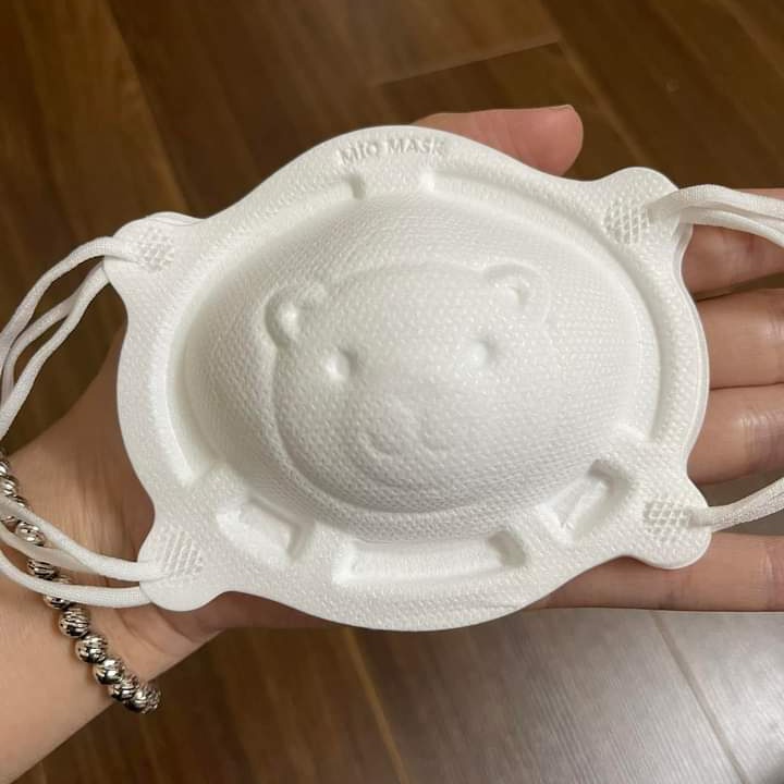 Sỉ Thùng 12 Sét Khẩu Trang Gấu Mio Mask Công Nghệ Nhật Túi 3 Cái Dành Cho Bé Sơ Sinh 1-3 tuổi
