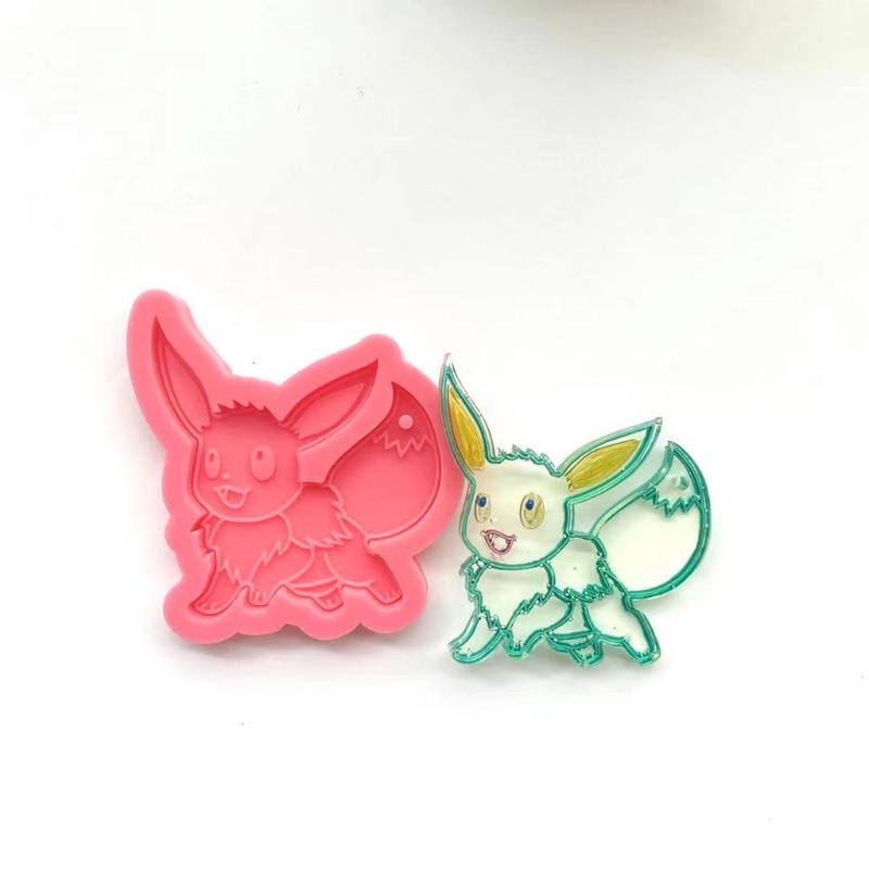 Khuôn Silicone Làm Móc Khóa Thủ Công Hình Chú Sóc Đáng Yêu