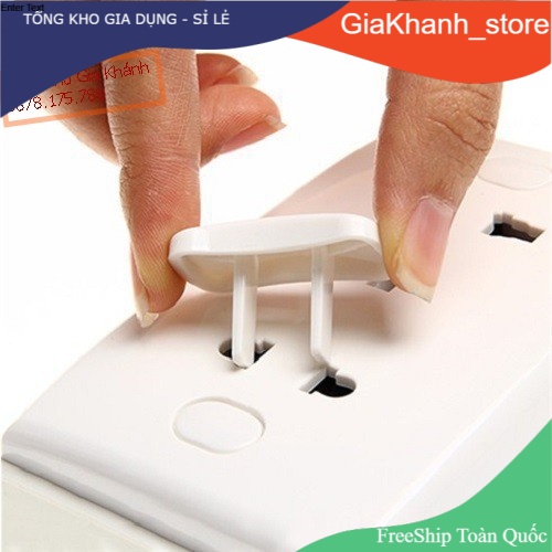 Combo 10 nút bịt ổ điện an toàn, 10 bịt cách điện chính hãng
