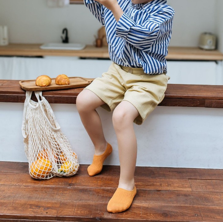 Vớ thuyền cotton thoáng khí chống trượt cho nữ