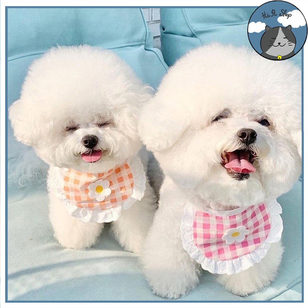 [Mới] Yếm Cổ Cho Chó Mèo Poodle Đáng Yêu Cao Cấp Đa Dạng  Chất Liệu Vải Vòng Cổ Dành Cho Thú Cưng