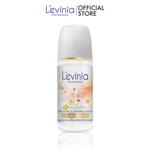 Lăn Khử Mùi Trắng Mịn & Trẻ Hóa Da Collagen++ LUXE L'evinia 55g