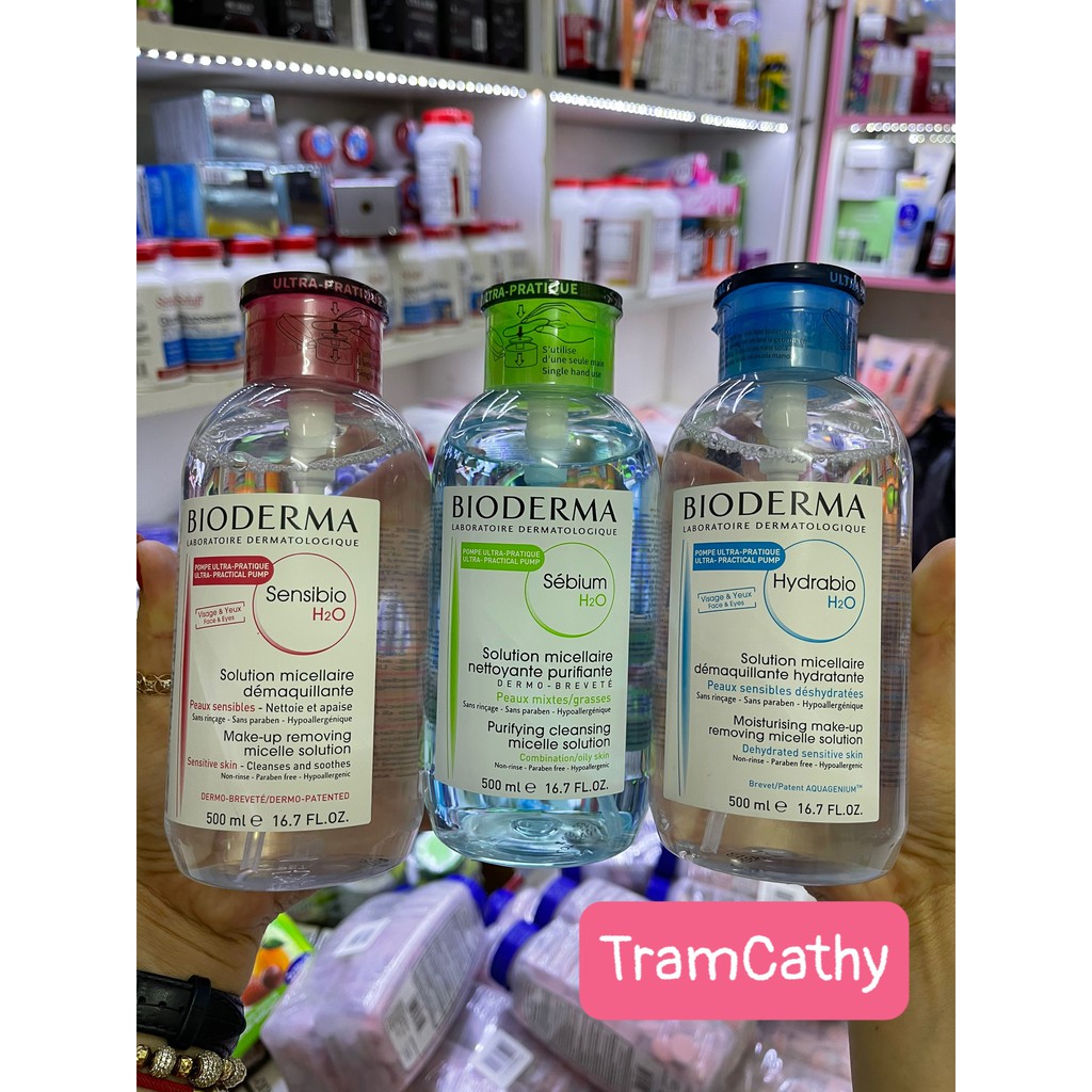 bioderma tẩy trang Tẩy trang Bioderma sensibio nắp nhún