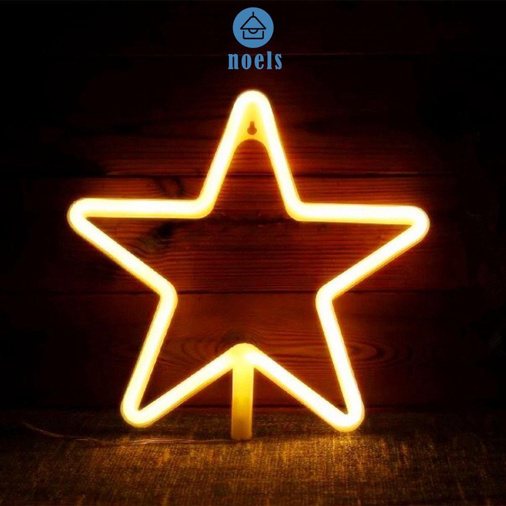 Noel✦Creative Neon Sign Light Kids Room Night Lamp Coffee Bar Mural Party Decor