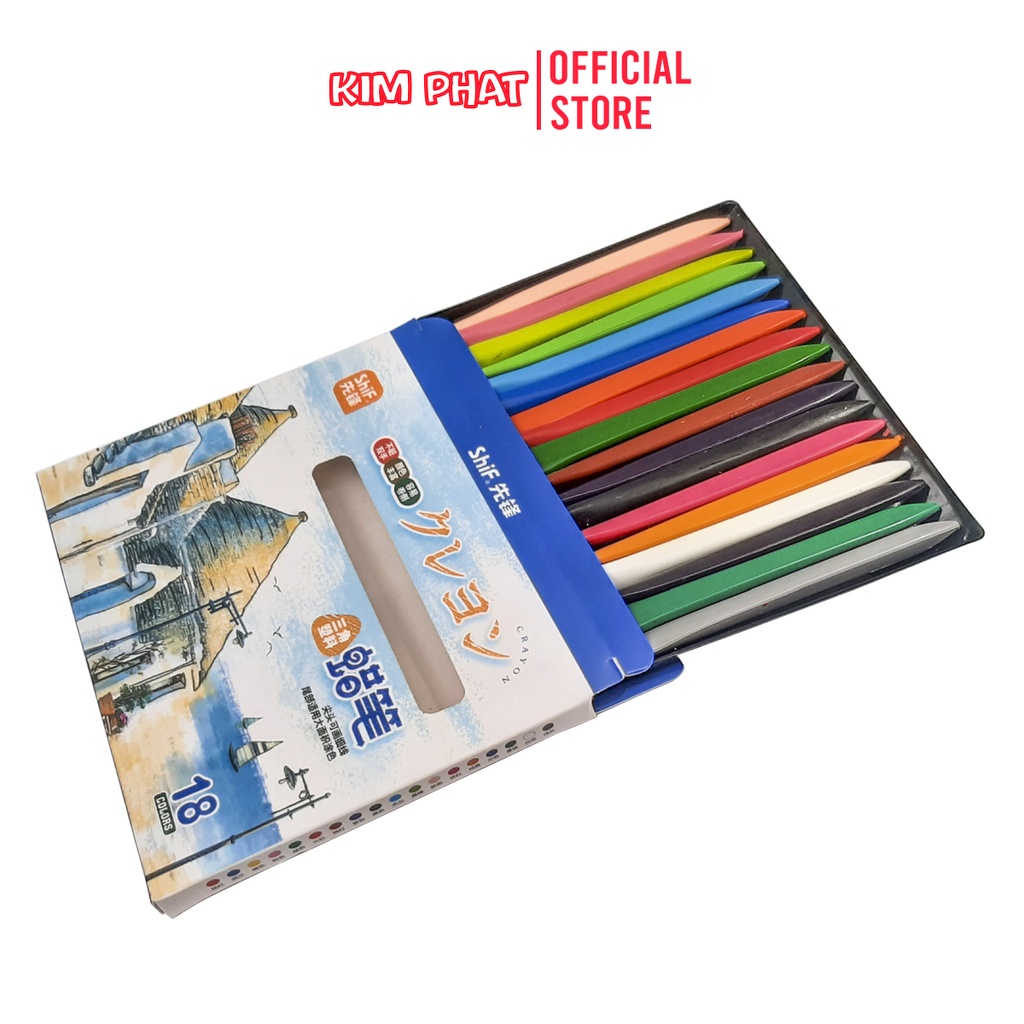 Bút sáp màu Hữu Cơ Không bẩn tay, an toàn cho bé SHIF