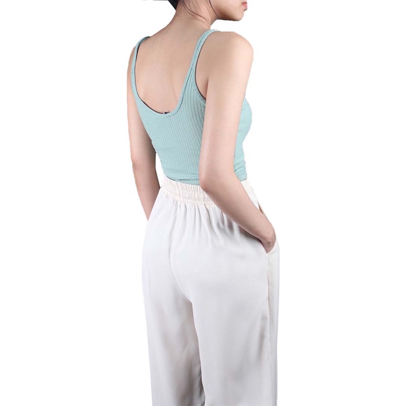 Áo Croptop Nữ Hai Dây [FREESHIP] Áo Dây Thun Gân Co Giãn Ôm Body Năng Động - Massec House - GG2203 | BigBuy360 - bigbuy360.vn