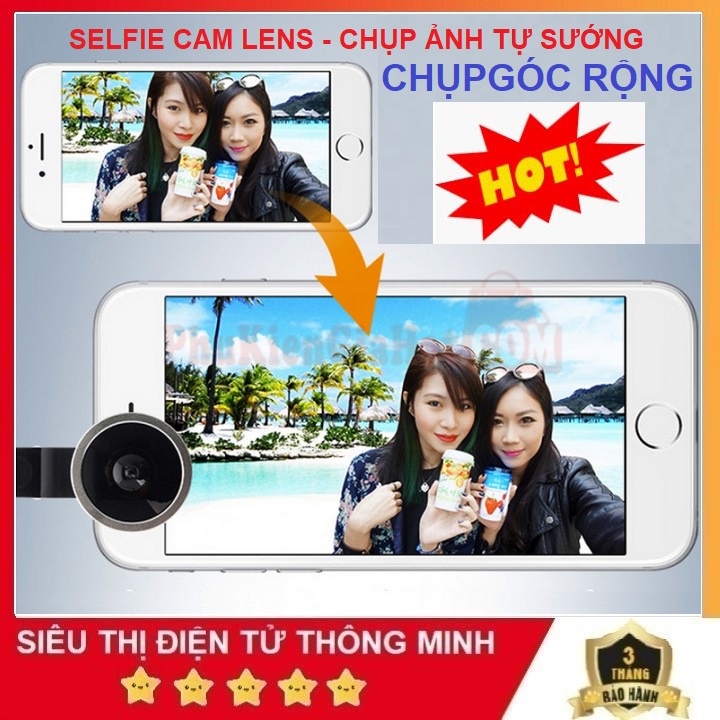 Ống Kính Chụp Ảnh Góc Rộng, Selfie cam Lens, Cực Đỉnh Tặng Túi Chống Sốc - Dùng Kẹp Cho Điện Thoại - Ipad - Laptop