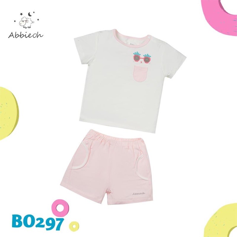 Abbie Oh Bộ cúc vai túi ngực