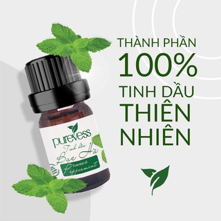 Tinh Dầu Bạc Hà Purevess 5ml | Thơm Phòng, Giúp Tỉnh Táo, Thư Giãn, Tăng Tập Trung, Giảm Căng Thẳng