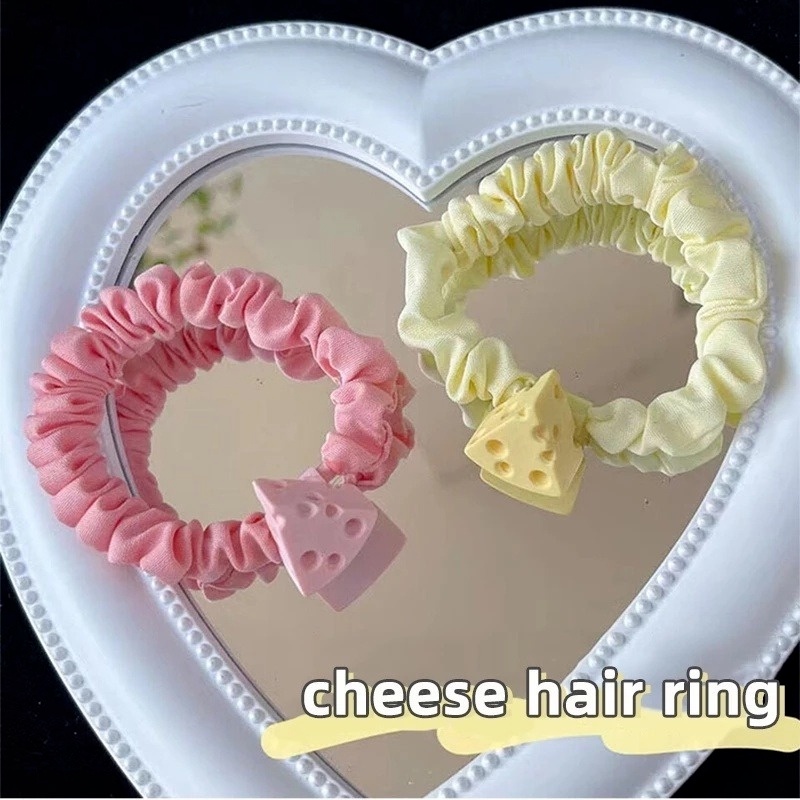 Dây Buộc Tóc Hình Miếng Phô Mai Dễ Thương