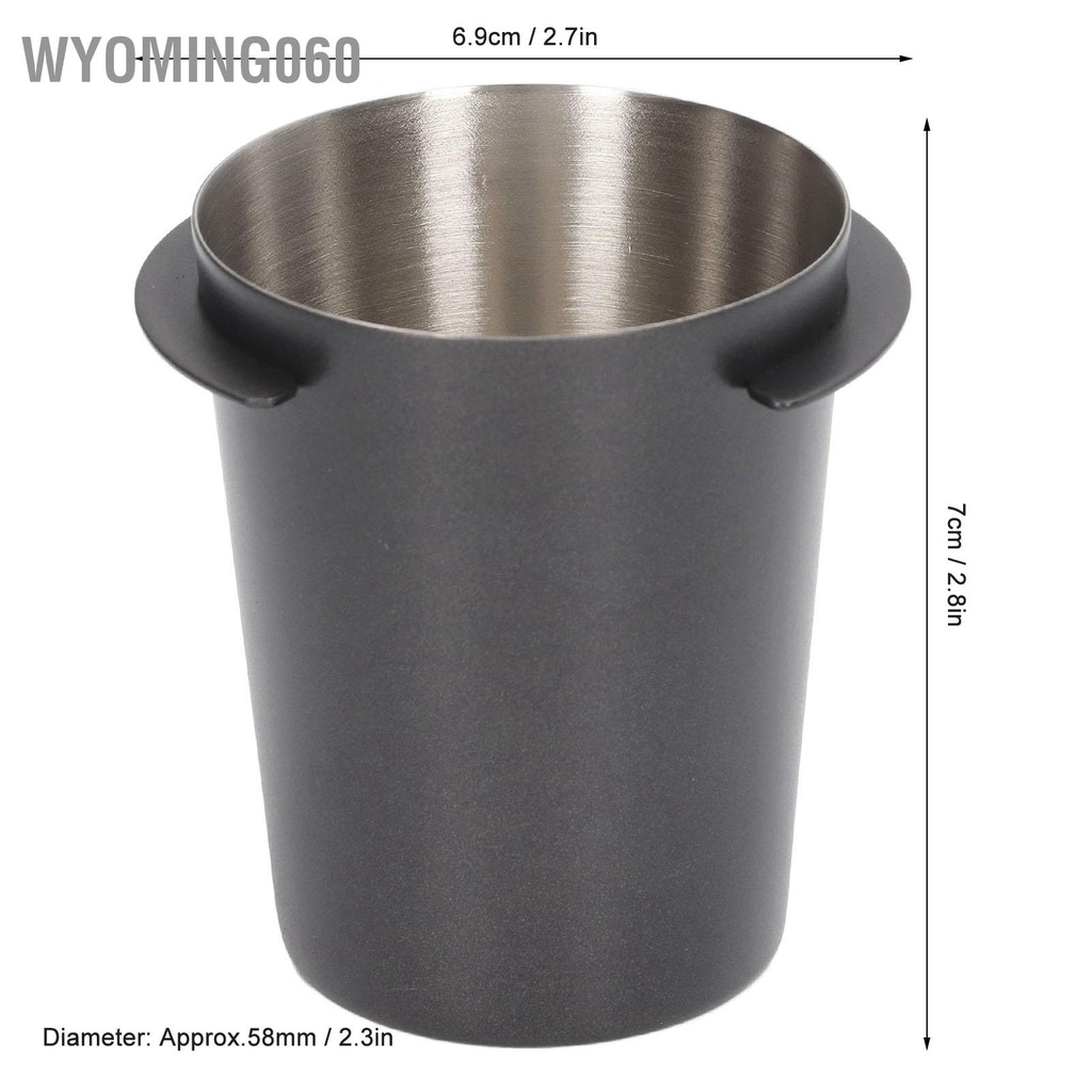 Wyoming060 Cốc định lượng cà phê 58mm Máy pha bằng thép không gỉ đa năng Xử lý Bộ nạp bột