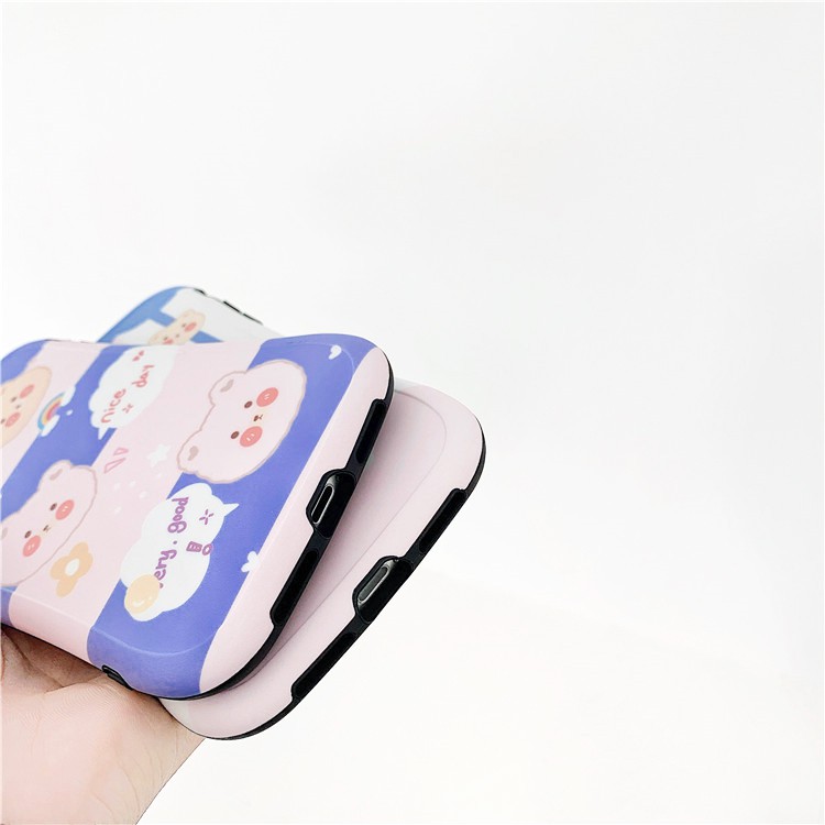 Ốp lưng iphone Gấu nhỏ IMD viền cong dày dặn 5/5s/6/6plus/6s/6splus/7/7plus/8/8plus/x/xr/xs/11/12/pro/max/plus/promax | BigBuy360 - bigbuy360.vn