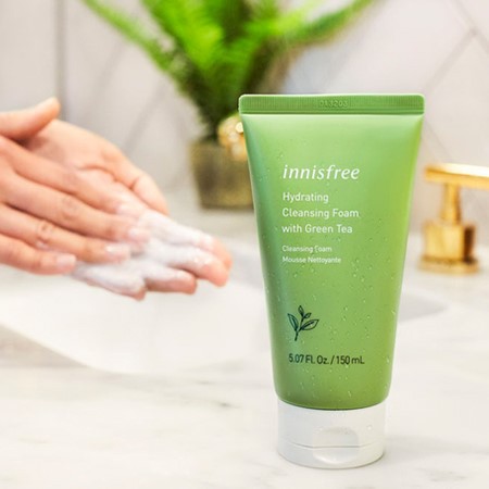 (Mẫu Mới) Sữa Rửa Mặt Trà Xanh Innifree Green Tea Cleansing Foam Hàn Quốc Size Lớn 150ml