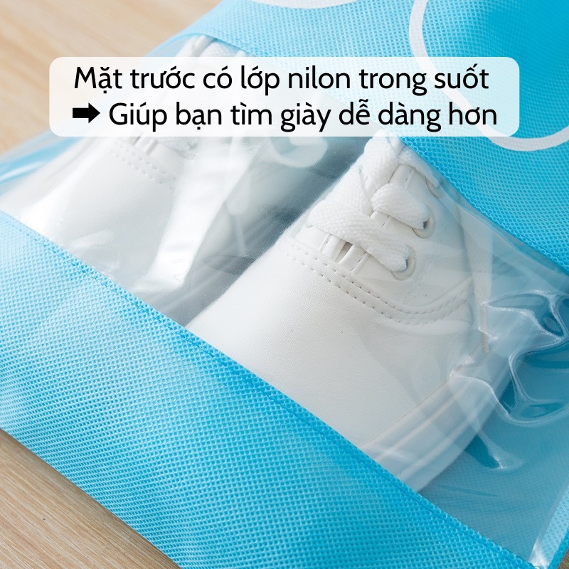Túi Đựng Giày Dép Chống Bụi Bẩn, Không Thấm Nước - Túi Đựng Giày Dép Du Lịch Có Dây Rút