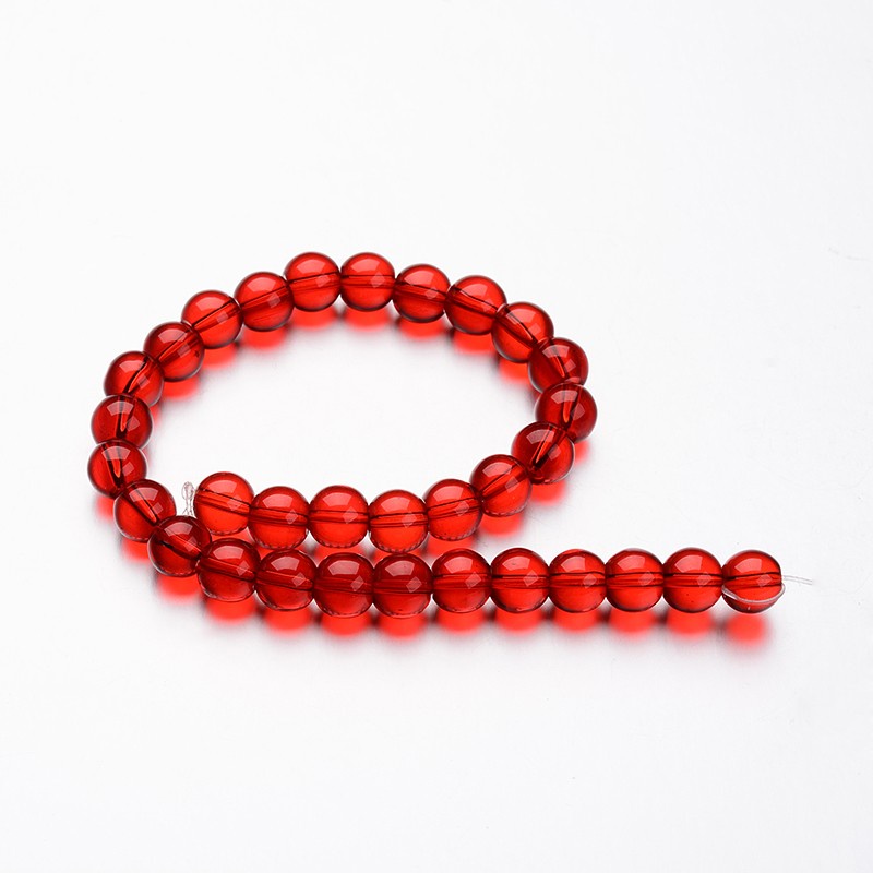 1 Cuộn Dây Chuỗi Tròn Màu Đen 4mm Lỗ 1mm Kích Thước 75~80 Mảnh/ 11 inch