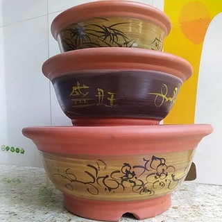 Chậu tròn gốm bát tràng