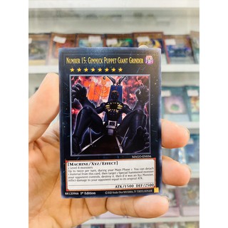 Thẻ Bài Lẻ YugiOh! Mã MAGO-EN056 - Number 15: Gimmick Puppet Giant Grinder - Gold-Letter Rare - 1st Edition
