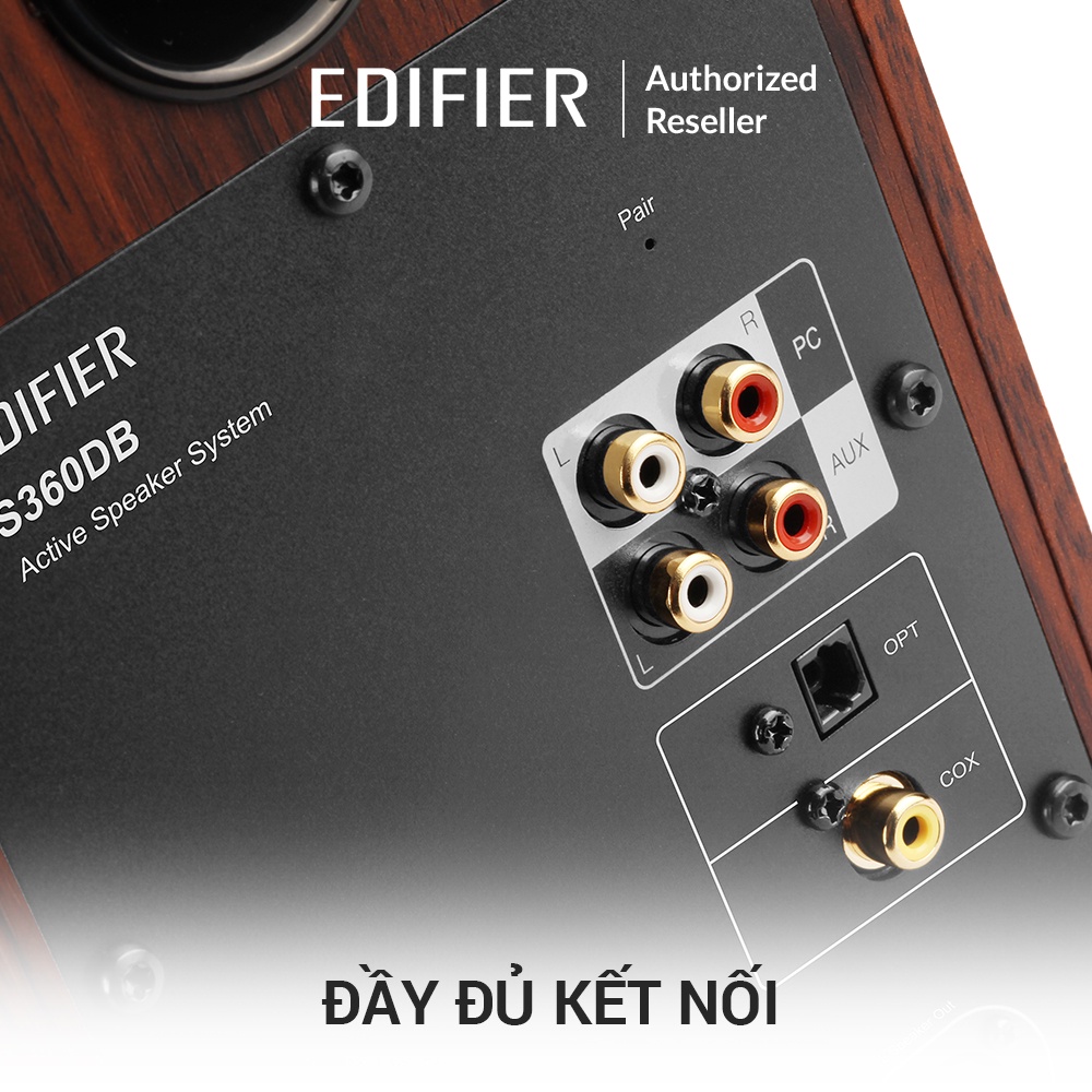 Loa 2.1 EDIFIER S360DB - FLAGSHIP - Sub 8 inch - Bluetooth 5.0 aptX - Công suất 150W - Hàng chính hãng MAI THU - BH 24T