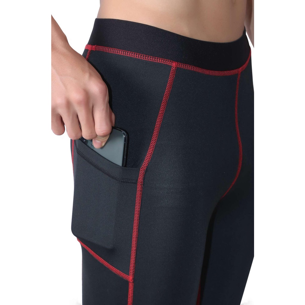 Quần thể thao nam Fitme Body Compression chất liệu ôm body co giãn siết cơ cao cấp phù hợp cho tập gym, yoga.