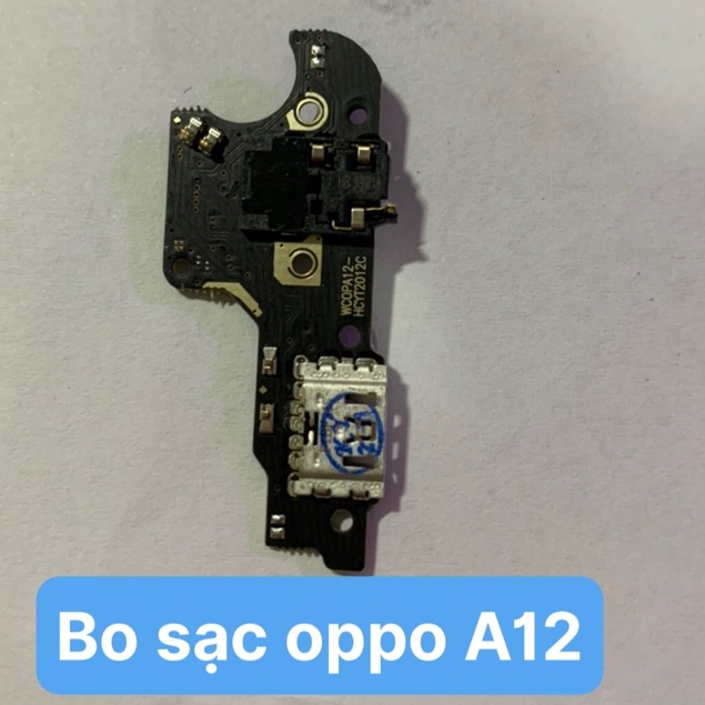 Cụm đuôi sạc, Bo sạc, chân sạc, micro, oppo A12 zin hãng