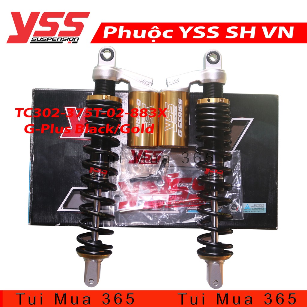 Phuộc YSS Bình Dầu Honda SH VN 125/150 G Series Black,Gold Thái Lan ( SH2013-125/150/300 )