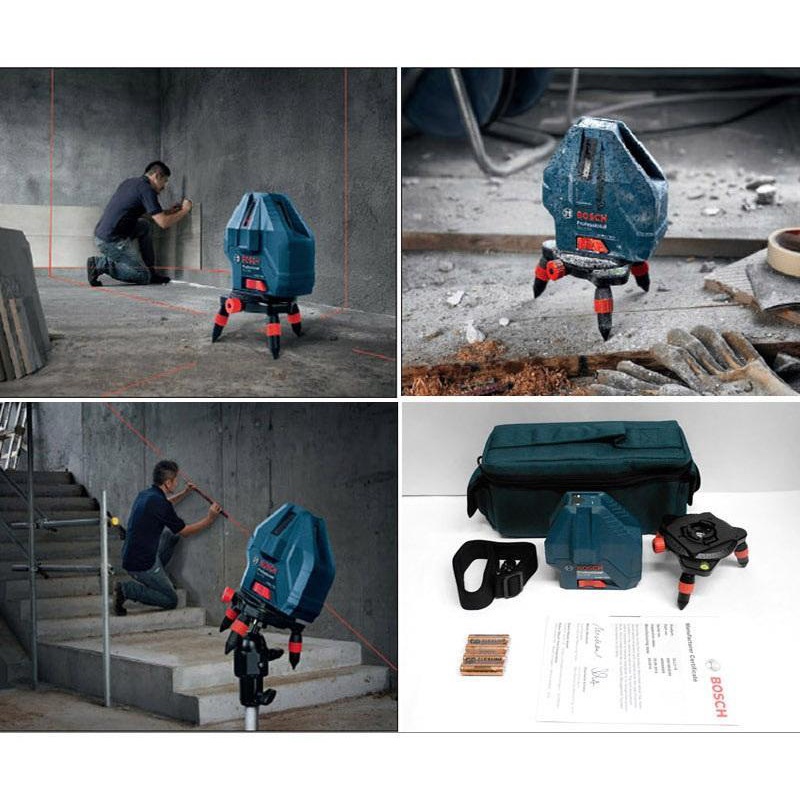 {Chính hãng} Máy cân mực 5 tia Bosch GLL 5-50 X (Tia đỏ)